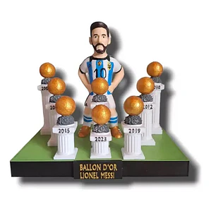 Figura Lio Messi Impreso 3d 8balones Original Made Argentina
