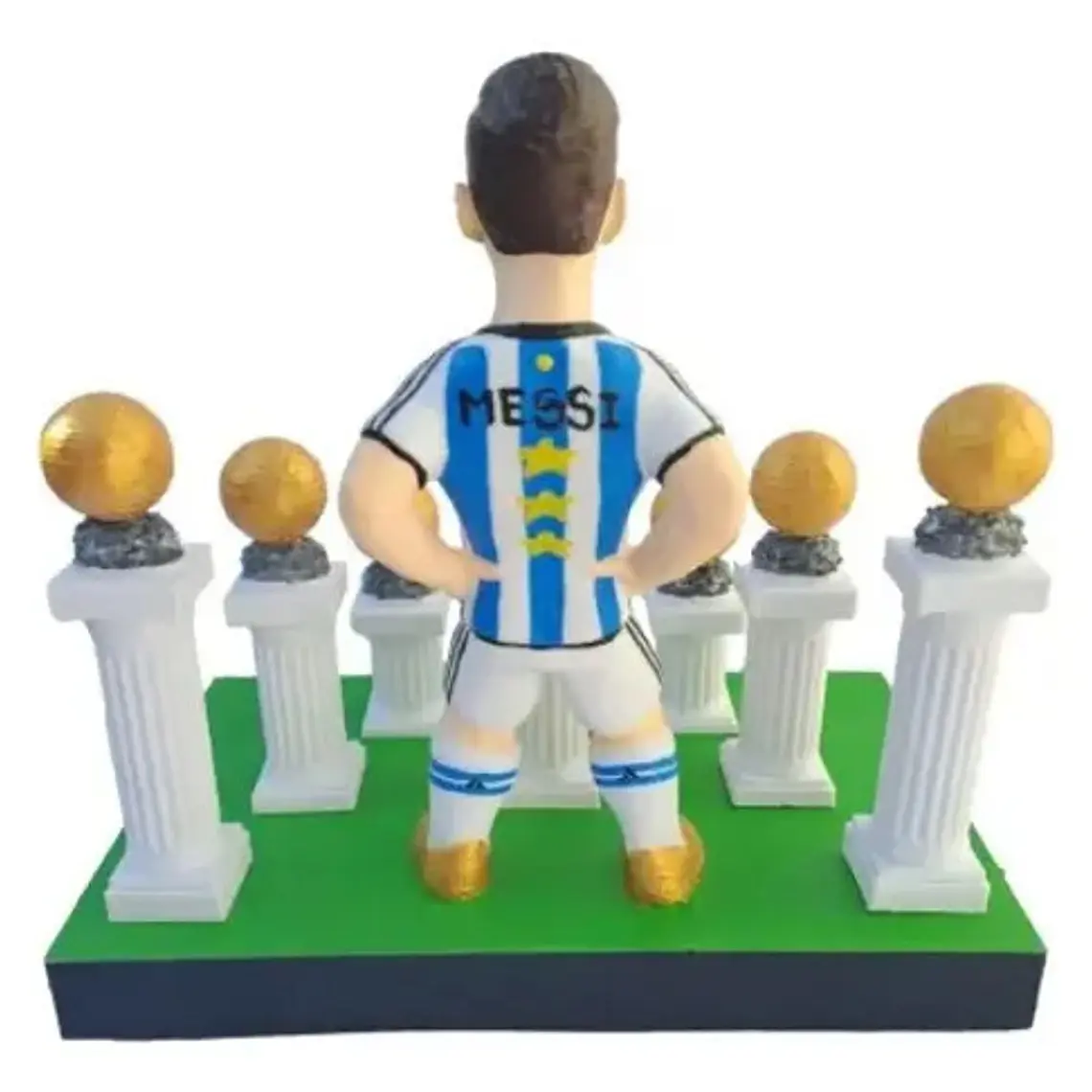 Figura Lio Messi Impreso 3d 8balones Original Made Argentina 3