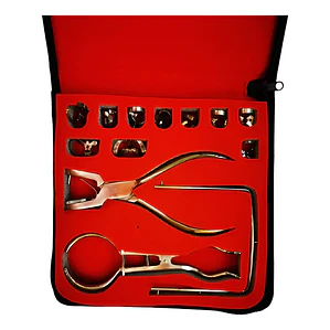 Set Xl Aislación Absoluta Perforador Porta Clamp Ivory Prof 
