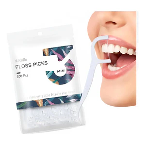 Aplicador Interdental Floss Pick Hilo Dental Y-lin Pack 100u
