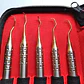 Set De 5 Curetas Estilo Gracey Periodoncia Pacard En Estuche Color Dorado - Miniatura 1