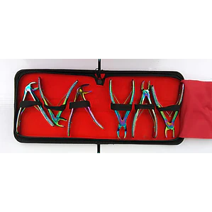 Set Completo Fórceps Pediátricos Arcoiris Pacard Estuche