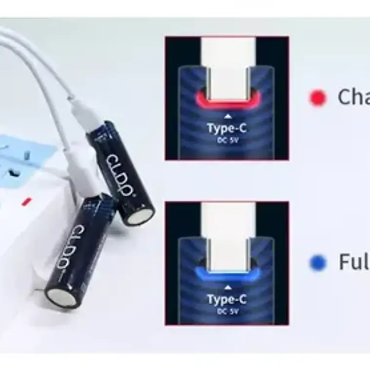 Pack 4 Pilas Únicas N-zinc Recargables Carga Directa +cable  14