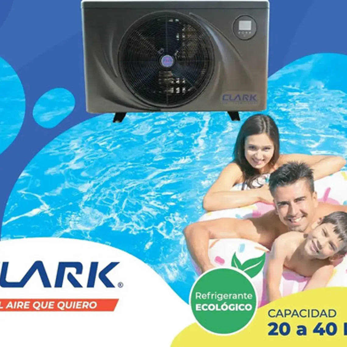 Bomba De Calor Clark Para Piscinas Y Tinajas Hasta 40m3 3