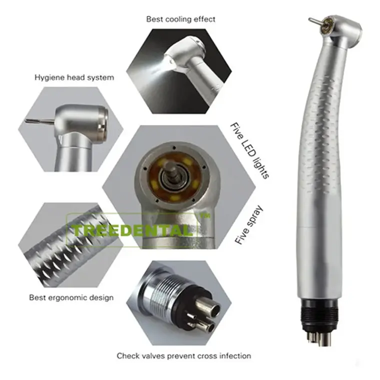 Turbina Dental 5 Led En Cabezal Estilo Wh Marca Deasin  4