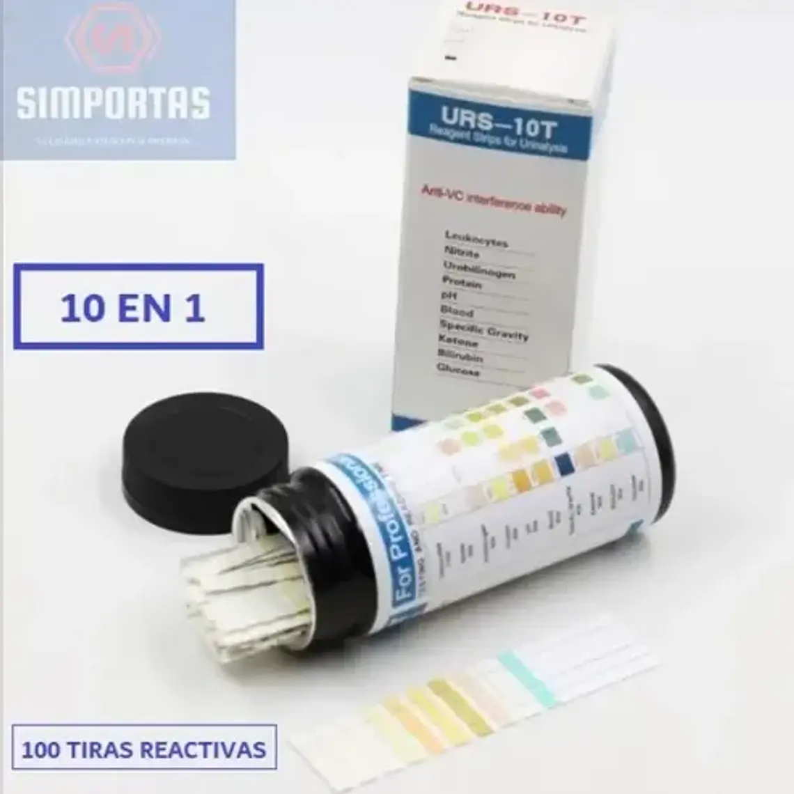 Tiras Reactivas Orina Cetonas Ph Glucosa Leucocitos 10en 1   3