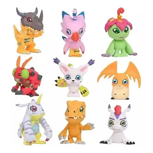 Figura Digimon - Set 9 Digimon Despacho Express
