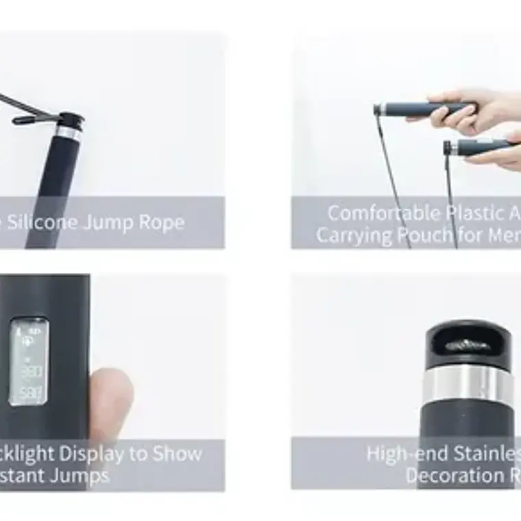 Cuerda Saltar Inteligente Única Usb Registro App Caja Full  5
