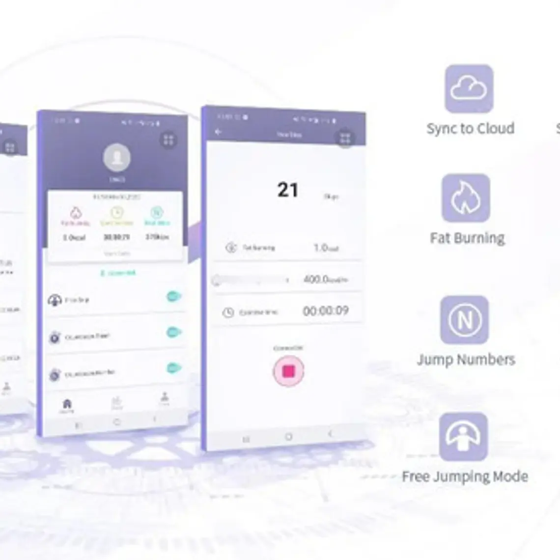 Cuerda Saltar Inteligente Única Usb Registro App Caja Full  6
