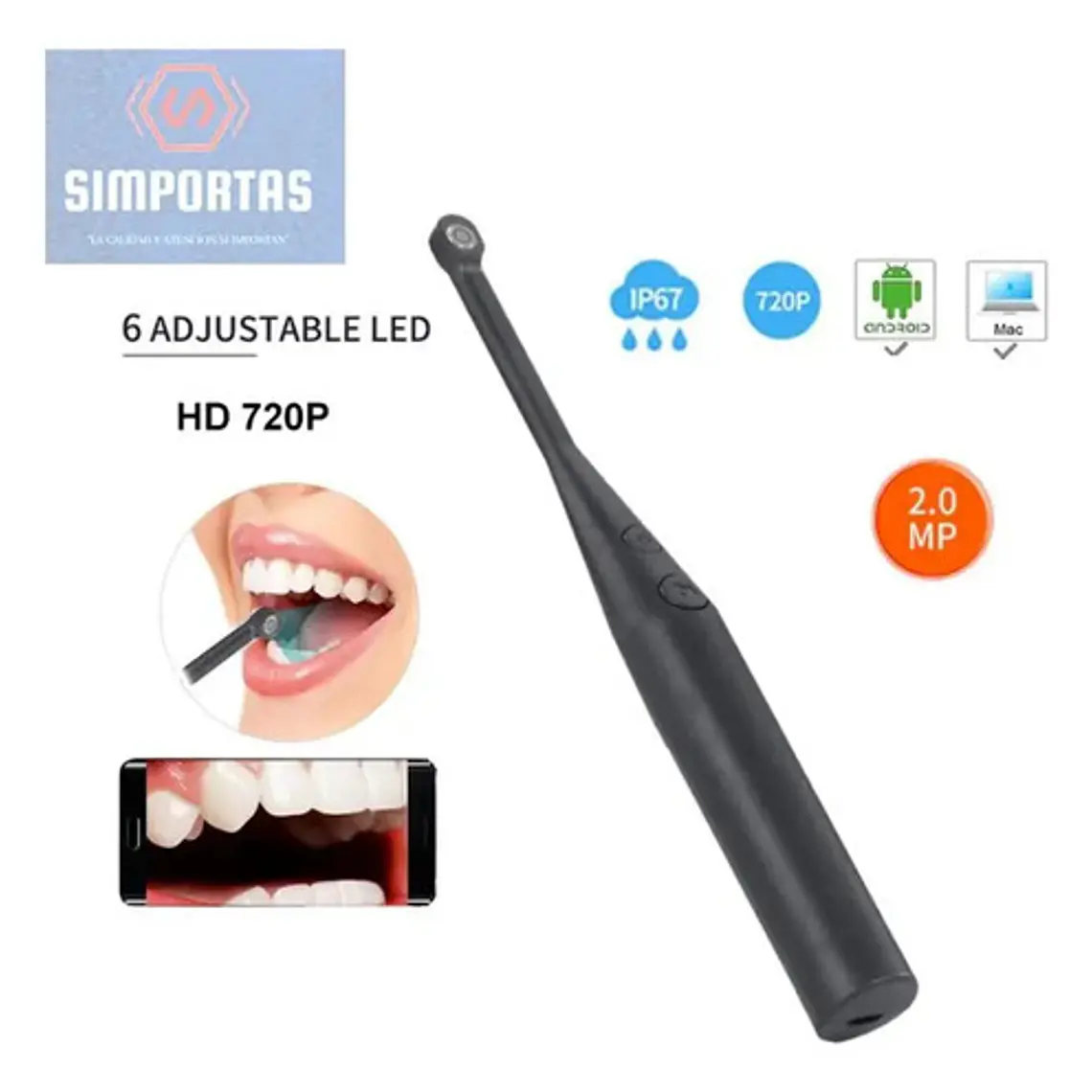 Cámara Intraoral Usb Led Celular Wifi Inalámbrica Calidad 5