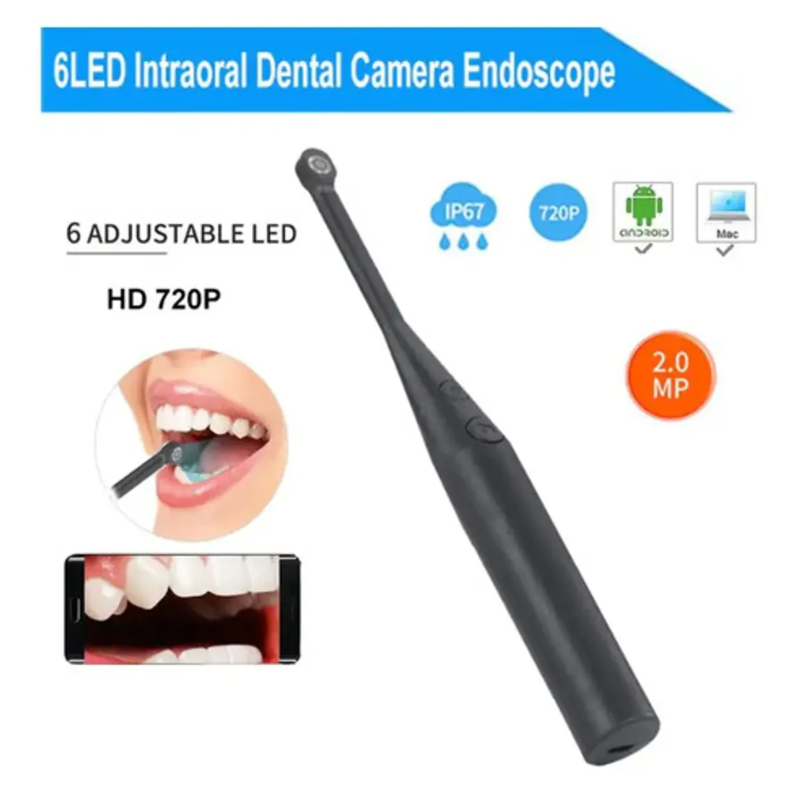 Cámara Intraoral Usb Led Celular Wifi Inalámbrica Calidad 8