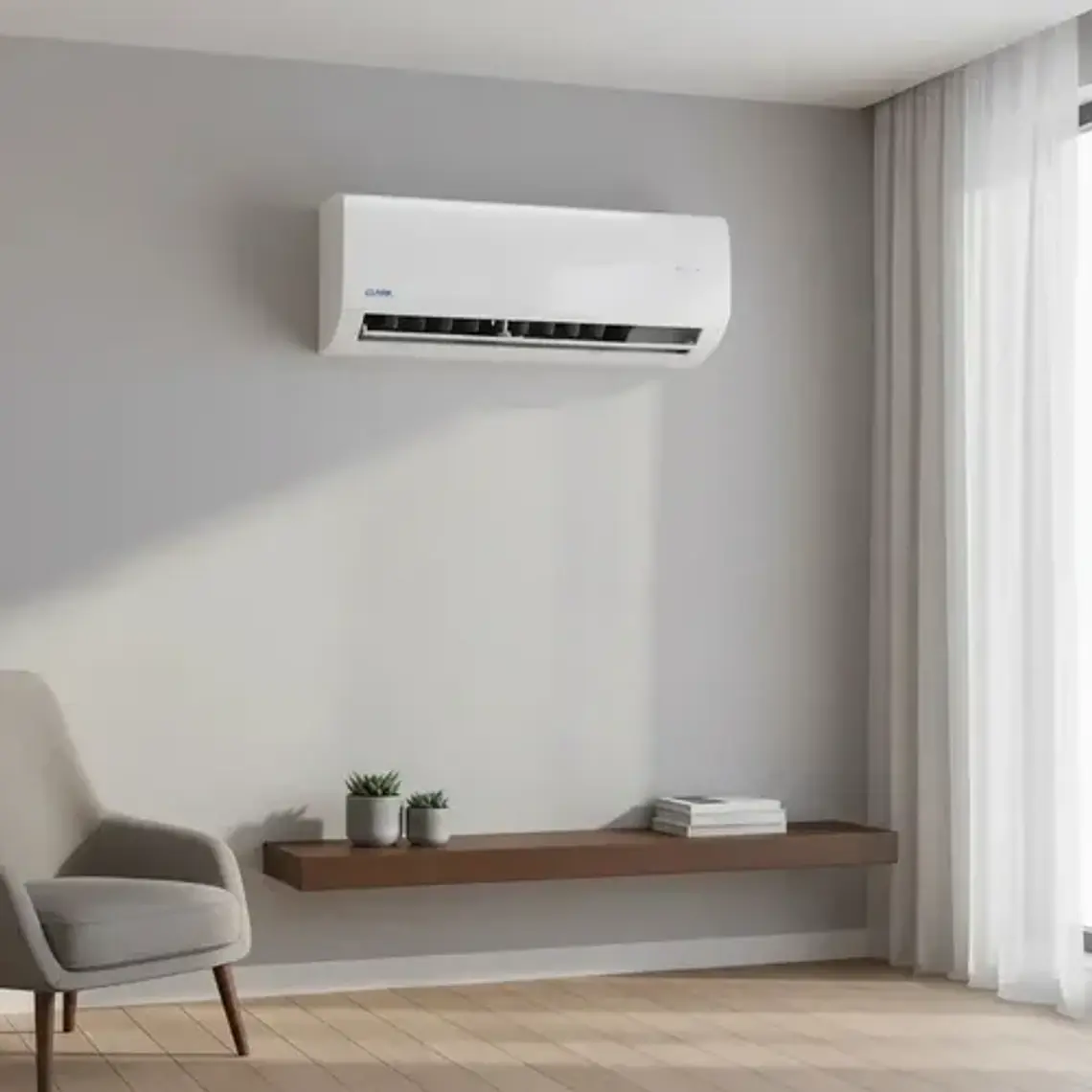 Aire Acondicionado Split Inverter Clark 12000 Btu Frío Calor Blanco 2