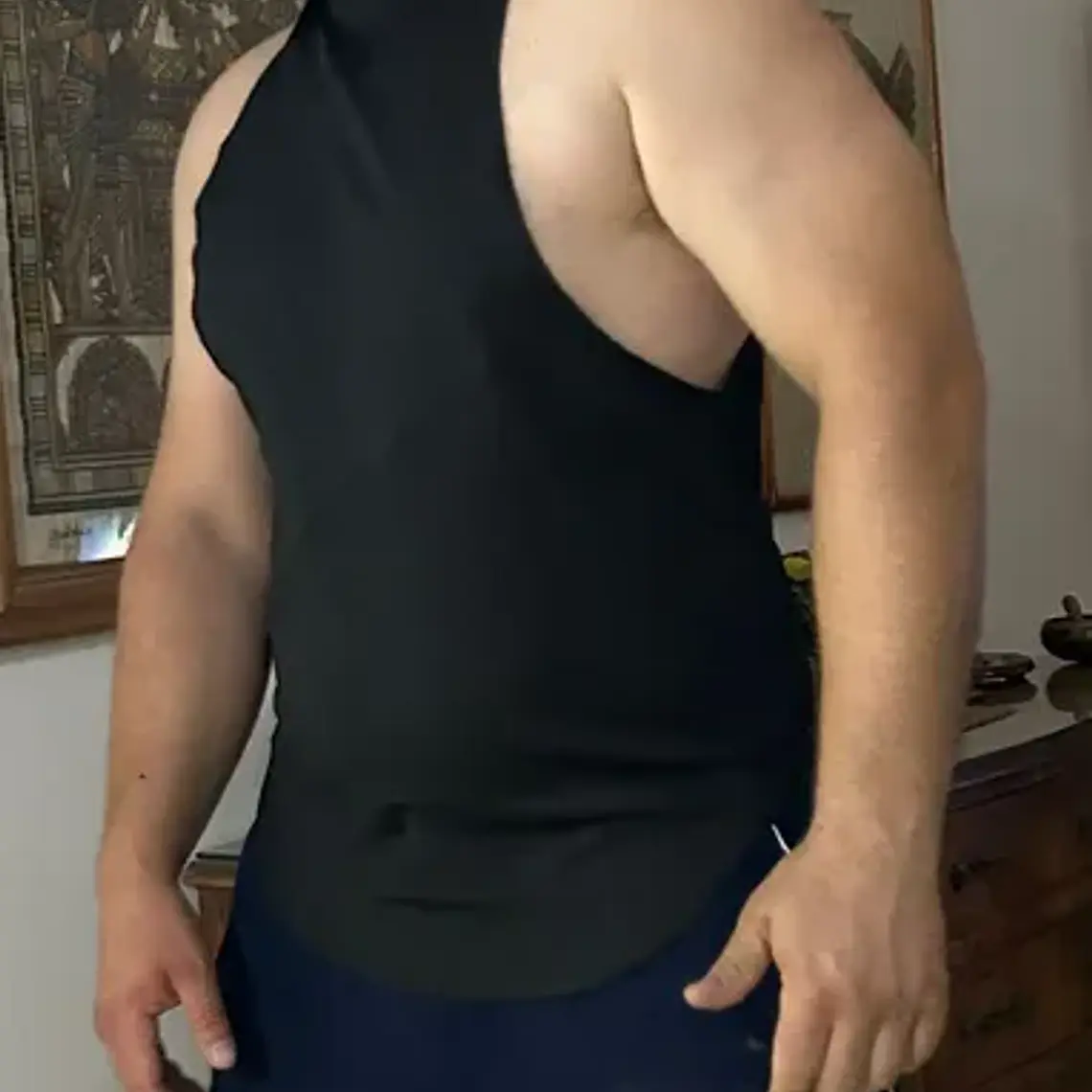 Polera Musculosa Sudadera Hombre Gimnasio Spandex Calidad 2