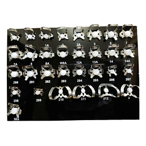 Set Xxl Clamp Dentales Acero Inoxidable Pacard Instruments