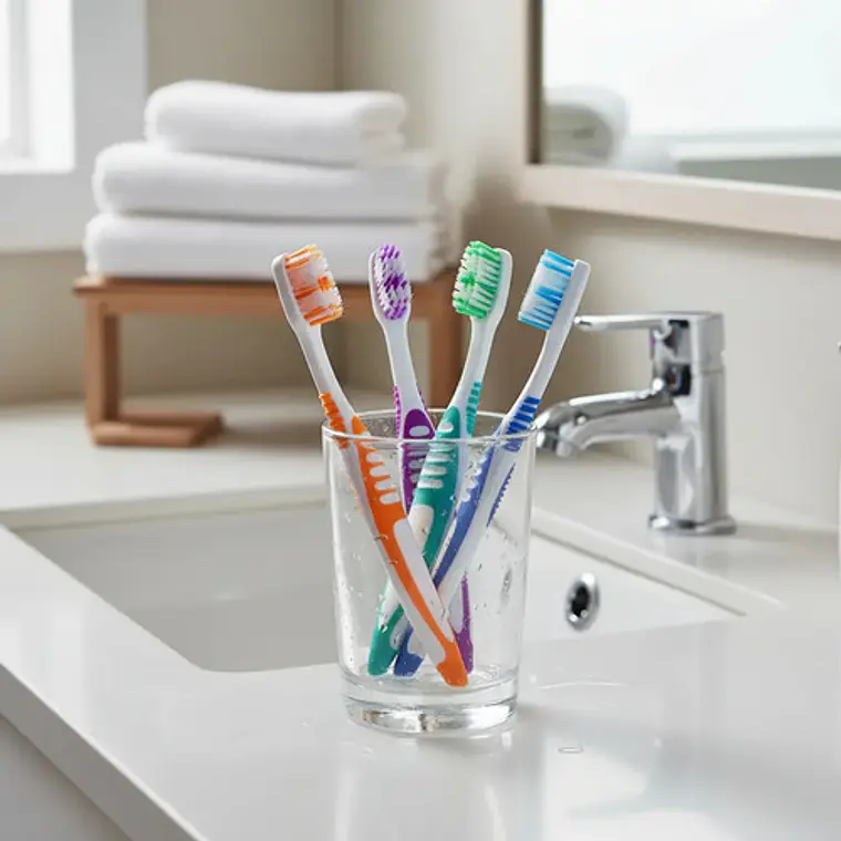 Pack 10 Cepillos Para Prótesis Dental Calidad Pacard Doble 2