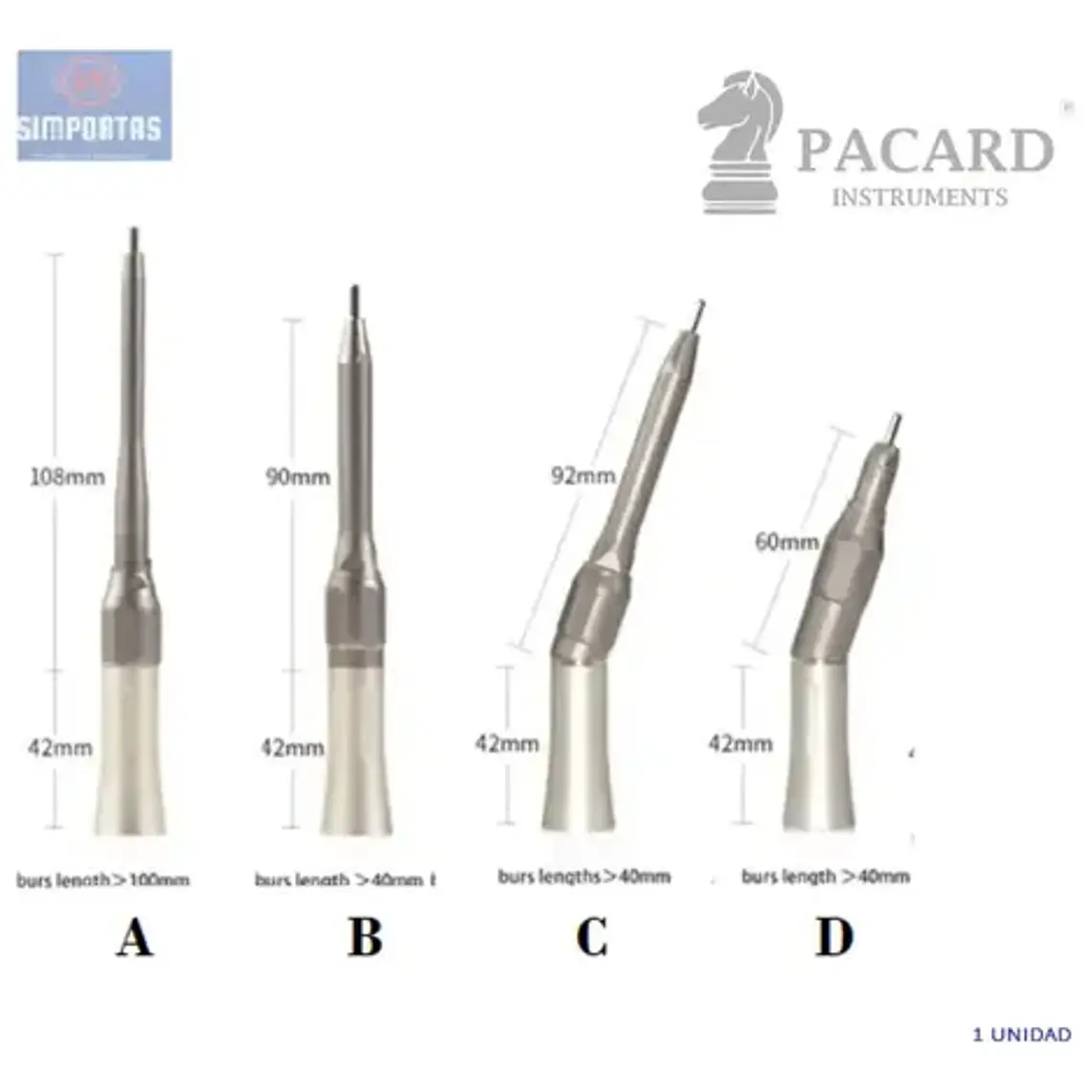  Pieza De Mano Quirúrgica Dental Implante Original Pacard 11