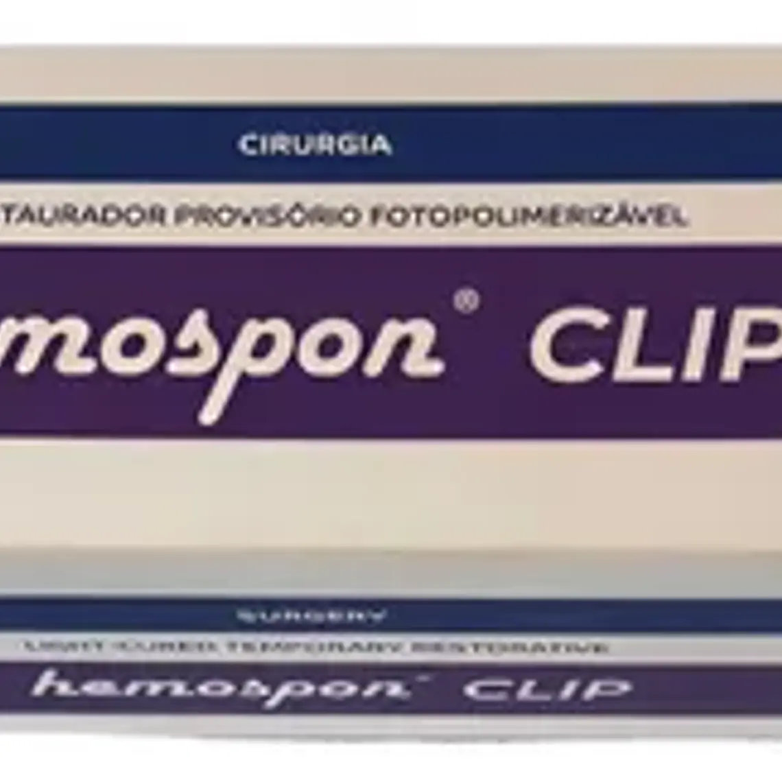 Restaurador Provisional Fotocurable Hemospon Clip 2 Jeringas 3