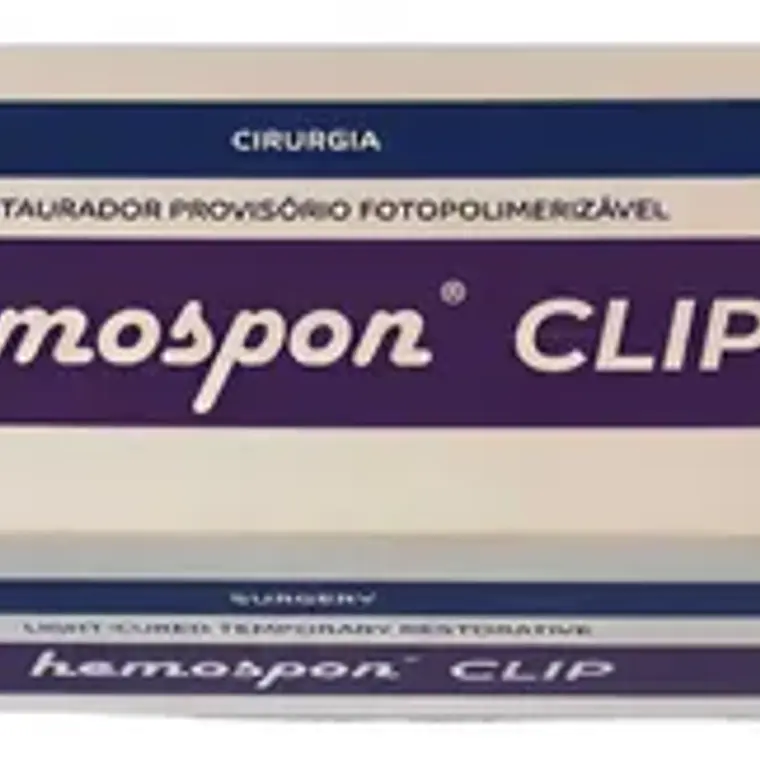 Restaurador Provisional Fotocurable Hemospon Clip 2 Jeringas 3