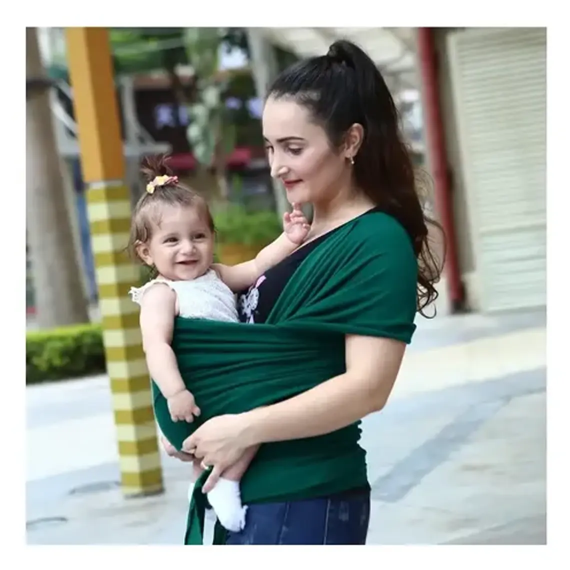 Fular Portabebé Ergonomic 95% Algodón Spandex Porteo Calidad 26