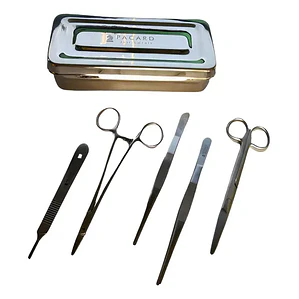 Set De Sutura Premium Acero Inoxidable Caja Pacard