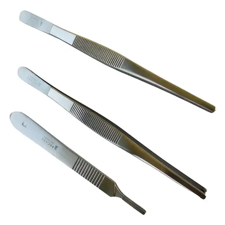 Set De Sutura Premium Acero Inoxidable Caja Pacard 5