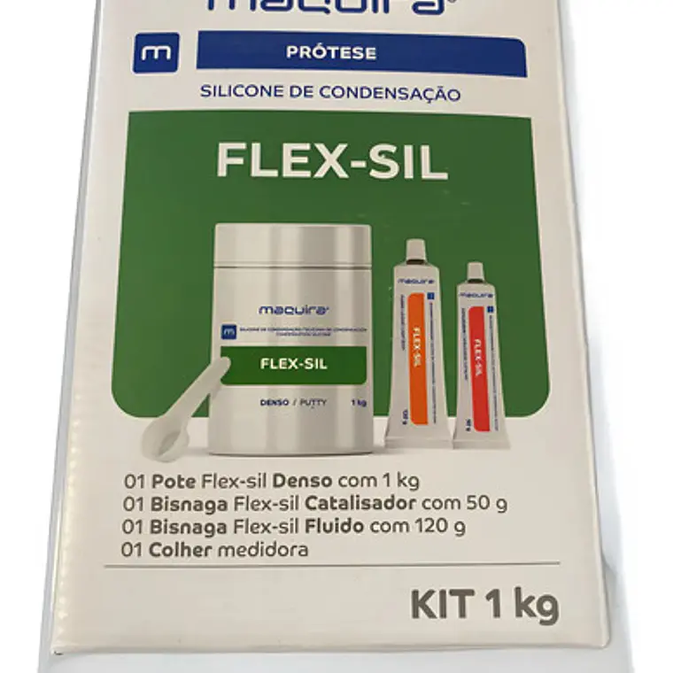 Kit Silicona Condensación Impresión Flex-sil 1kg Maquira 2