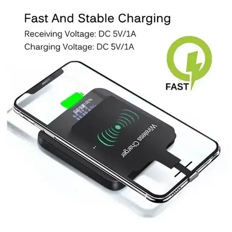 Receptor De Carga Magnetica Lámina Qi Para Smartphone Stgo. 8