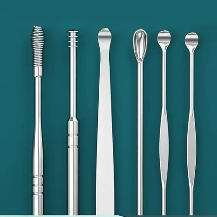 Set Herramientas X 6 Para Remoción Cerumen Oídos Santiago 10