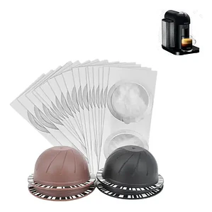 Set 4 Cápsulas Reutilizable Plástica Para Nespresso Vertuo