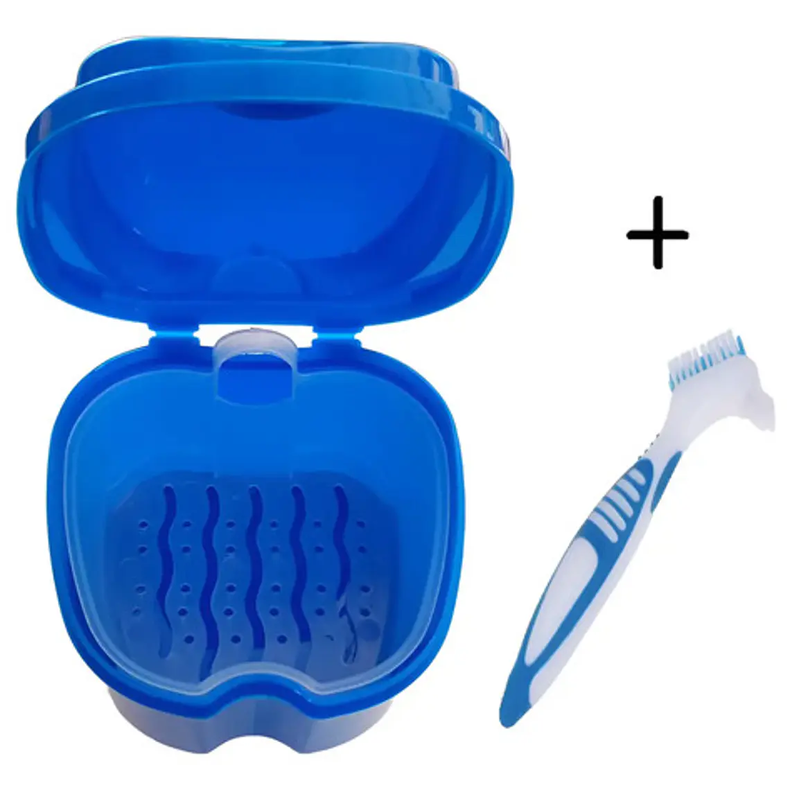 Cepillo Protesis Dental + Caja Para Guardar Protesis Stgo. 6