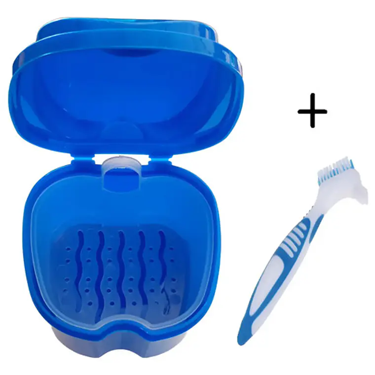 Cepillo Protesis Dental + Caja Para Guardar Protesis Stgo. 6
