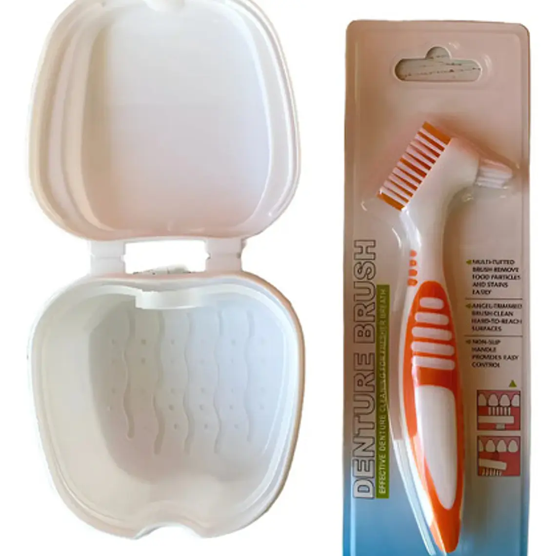 Cepillo Protesis Dental + Caja Para Guardar Protesis Stgo. 9