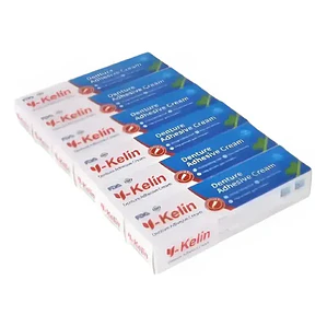 Adhesivo Prótesis Dental Y-kelín 40 Grs Crema Sabor Menta