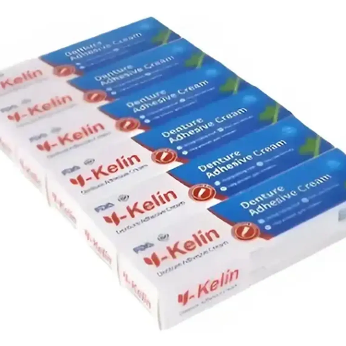 Adhesivo Prótesis Dental Y-kelín 40 Grs Crema Sabor Menta 1