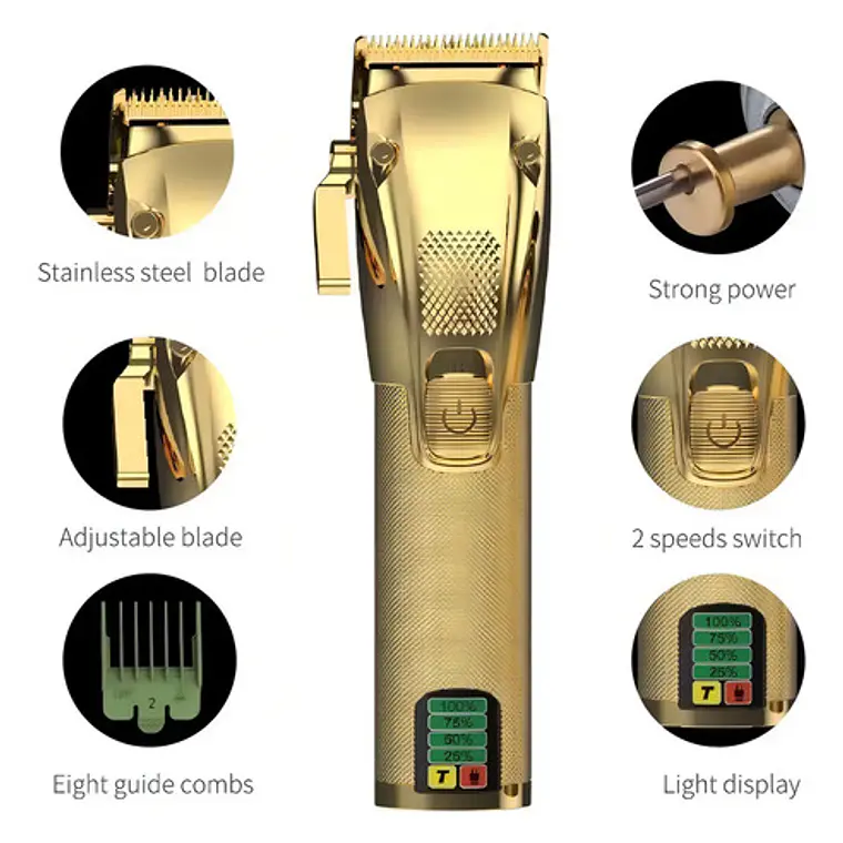 Hairstar® Maquina Corte Dorada Modelo K33 Profesional 4