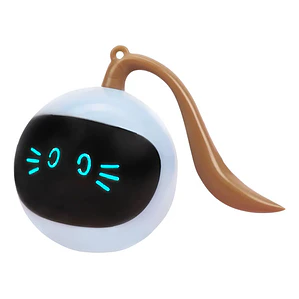 Bola Robot Juguete Gato Eléctrico Interactivo Inteligent Usb Blanco