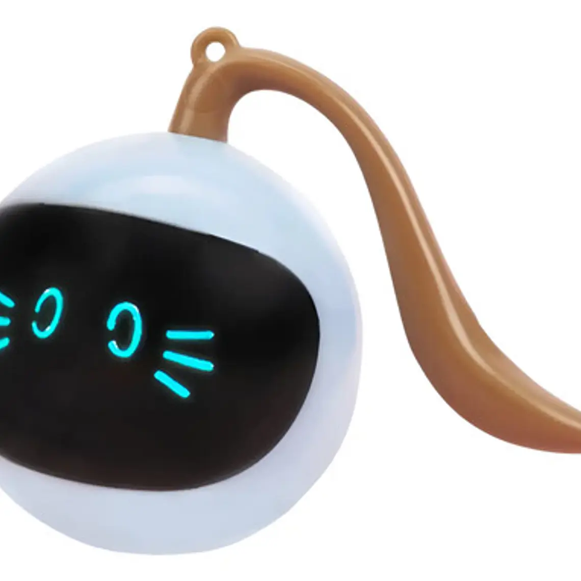 Bola Robot Juguete Gato Eléctrico Interactivo Inteligent Usb Blanco 1