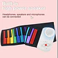Teclado Roll Colores Recargable Piano Musical Flexible Arcoíris - Miniatura 3
