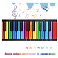 Teclado Roll Colores Recargable Piano Musical Flexible Arcoíris - Miniatura 4