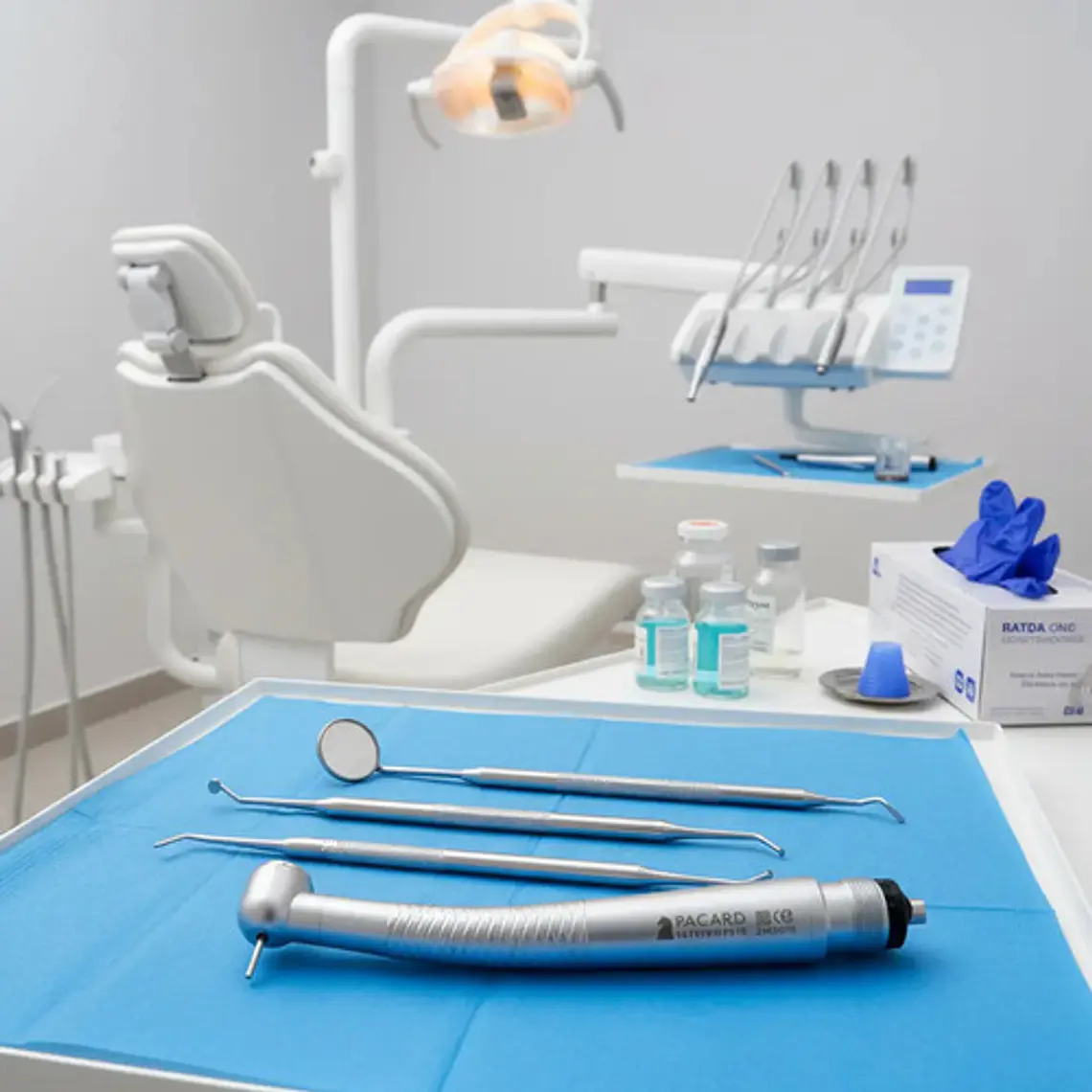 Turbina Dental Push Midwest Pacard Plateado 2