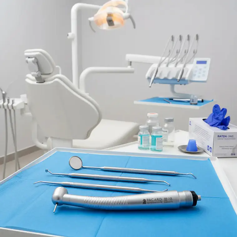Turbina Dental Push Midwest Pacard Plateado 2
