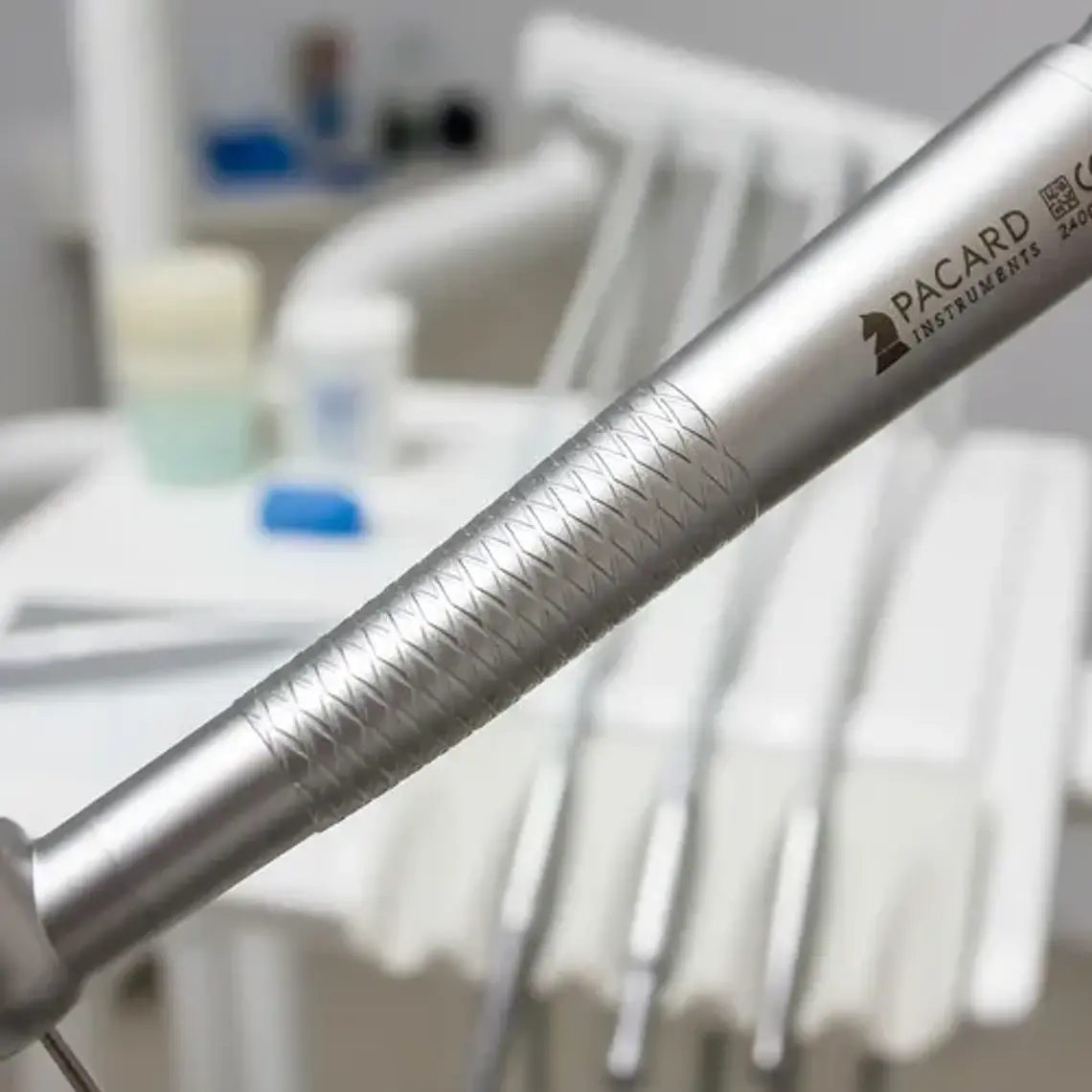 Turbina Dental Push Midwest Pacard Plateado 8