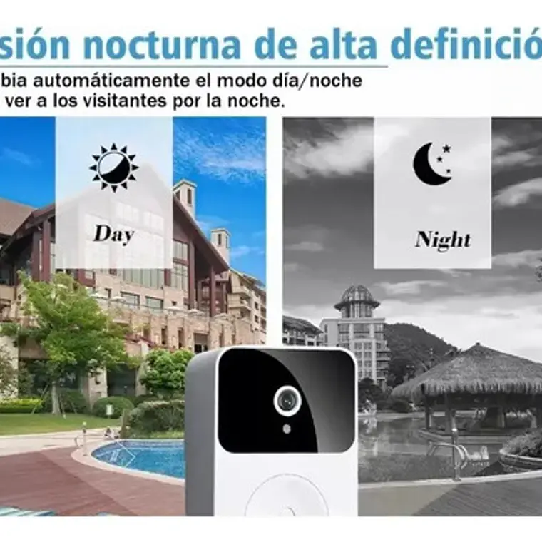 Timbre Cámara Wifi Tuya Seguridad Video Inalámbric Smartlife 5