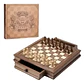 Tablero Ajedrez Premium Cajones Magnético Madera Fina 42cm - Miniatura 5
