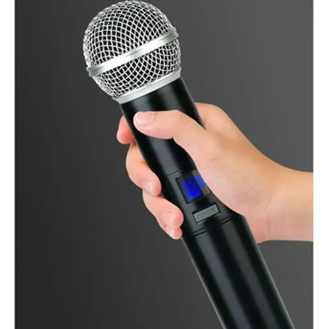 Micrófonos Inalámbricos Profesionales Karaoke Kit 4 Canalesuhf Receptor Alta Calidad Para Eventos Y Karaoke Negro 5
