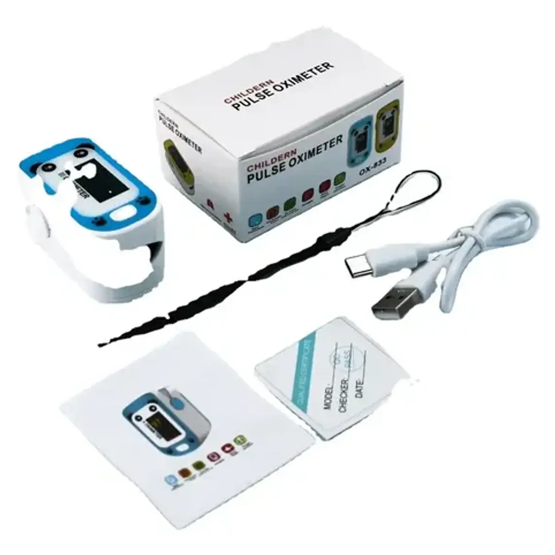 Oximetro Pulso Usb Pediátrico Recargable Osito Mejor Calidad 2