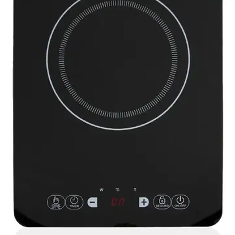 Encimera Con Alimentación Eléctrica - Avera Piv1 Color Negro - 1 Hornalla 11