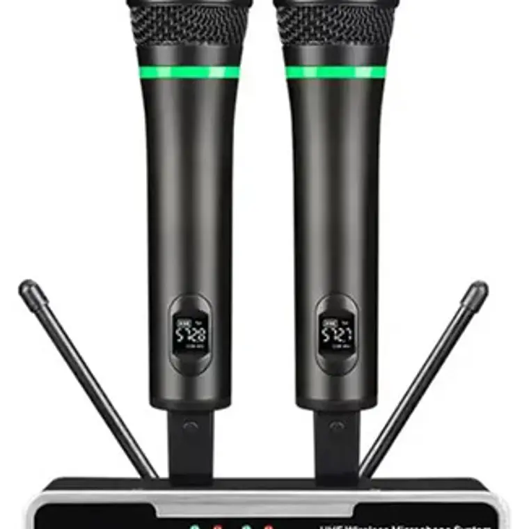 Kit Micrófonos Premium X6 Inalámbricos Y Recargables Cardio 1