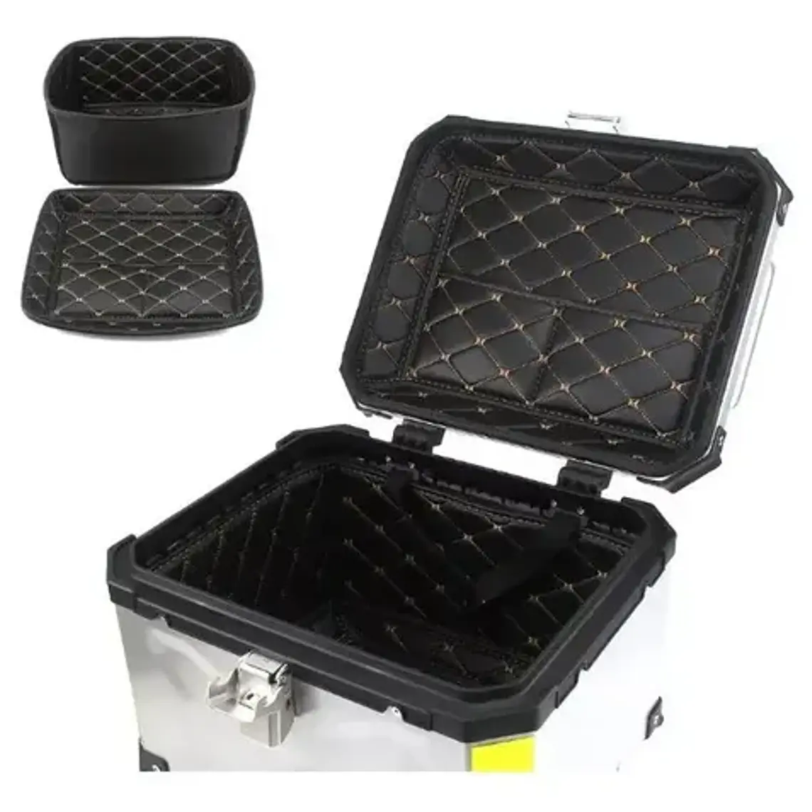 Maleta Top Case Aluminio Moto 65l Xxl Calidad 2 Cascos! 16
