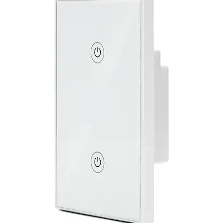 Interruptor De Pared Wifi Touch 2 Canales Alexa Google 1